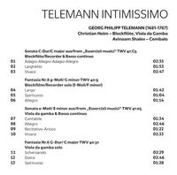 Tracklist Telemann intimisimo 1